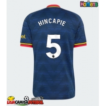 Camisa de Futebol Arsenal Piero Hincapie #5 Equipamento Secundário 2026-27 Manga Curta